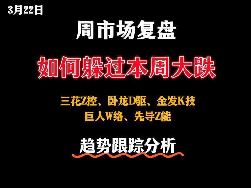 3月22日市场复盘-如何躲过本周大跌？-价格投资